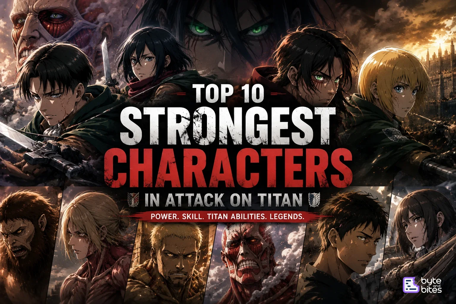 Top 10 Strongest Characters in Attack on Titan Ranked