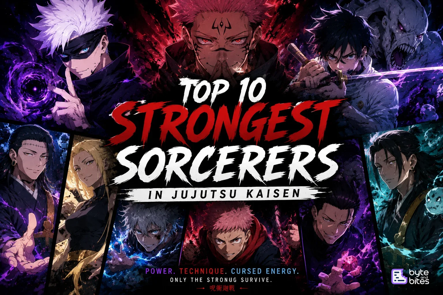 Top 10 Strongest Sorcerers in Jujutsu Kaisen