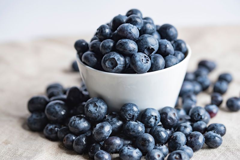 some nice & plump blueberries