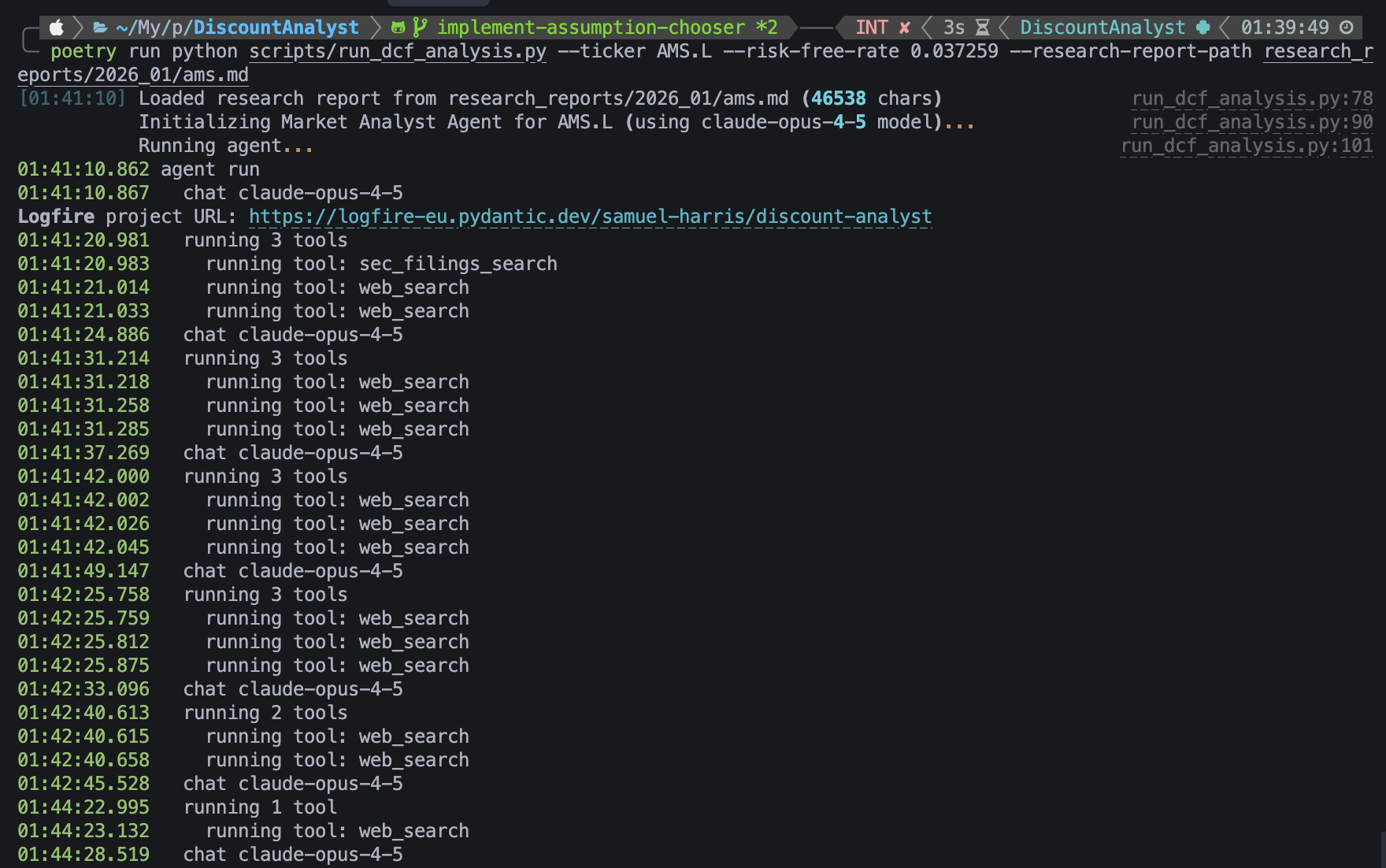 The agent researching the stock.