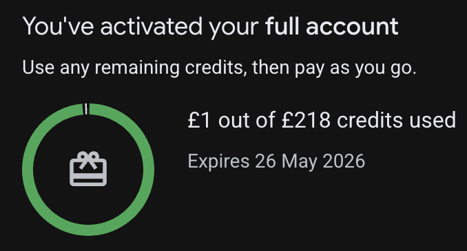 Free Google Cloud credits from Google.