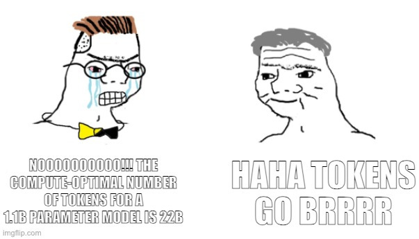 What I imagine the TinyLlama team is like.
