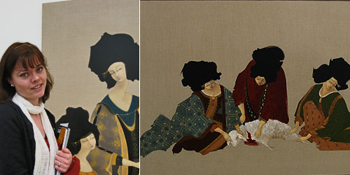 S.N.K.J besides Hayv Kahraman's, Heads On Plate and right, Collective Cut, photo by c-lab 2009 S.N.K.J besides Hayv Kahraman's, Heads On Plate and right, Collective Cut, photo by c-lab 2009