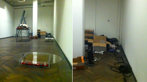 Setting up LIVING MIRROR at Natlab 