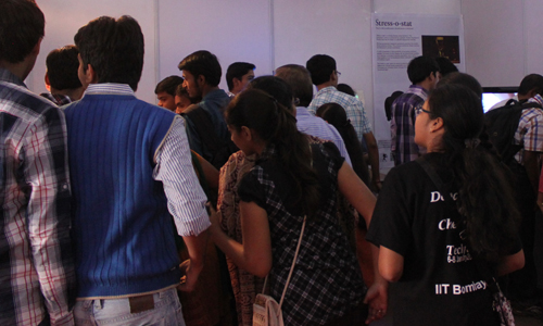 Fluorescing bacteria, Stress-o-Stat (2011), Techfest 2012, IIT Bombay, January 2012