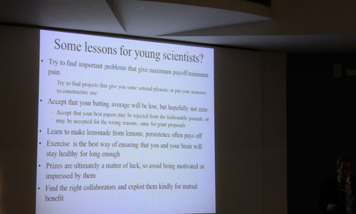 Professor Roger Y Tsien Lecture (Photo: c-lab 2011)