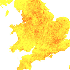 Space images show UK sweltering 