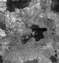 Cassini Spies Methane Lakes on Titan