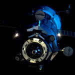 Progress spaceship undocking in the twilight. COOL!!! on Twitpic