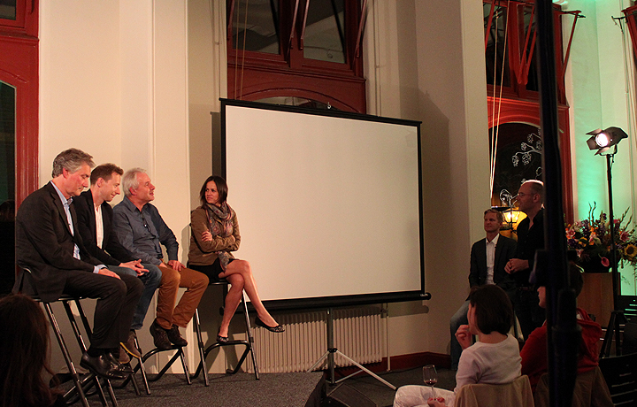 Debate session with Rob Zwijnenberg, Howard Boland, Bela Mulder and Laura Cinti. Photo: Margherita Cinti