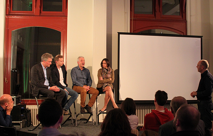 Debate session with Rob Zwijnenberg, Howard Boland, Bela Mulder and Laura Cinti. Photo: Margherita Cinti