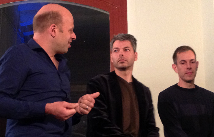 Debate session with Edwin van der Heide, Harold Mikkers, Christian Freund and Charlotte Jarvis