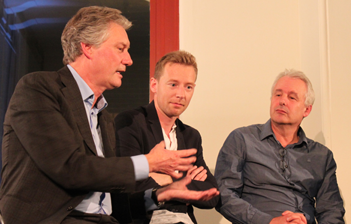Debate session with Rob Zwijnenberg, Howard Boland, Bela Mulder and Laura Cinti. Photo: Margherita Cinti