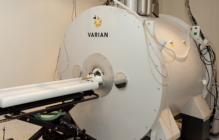 The MRI Scanner - "The experimental MRI scanner installed in CABI utilises a much higher magnetic field compared to a ty