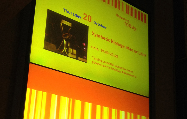 Synthetic Biology: Machine or Life?, Dana Centre, Science Museum, London, UK.