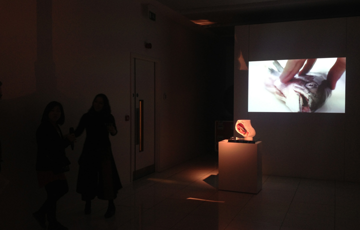 Ai Hasegawa discussing her work I Wanna Deliver a Shark... , Evaporation of Things, March 2013