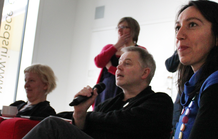 Mike Phillips discussing his Thing, Evaporation of Things, March 2013