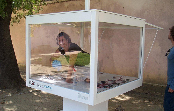 marta de menezes (ectopia), setting up 'dreaming of a butterfly', 2011, lisbon, portugal
