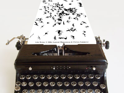 Laurent Mignonneau & Christa Sommerer, Life Writer, Transient Creatures, Microwave International New Media Arts Festival