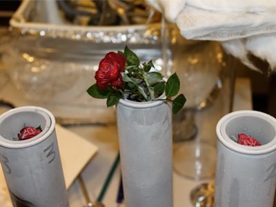Roses seconds after exposure to Martian atmospheric parameters &copy; c-lab 2009