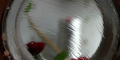 Wiping glass with ethanol for better view inside bio chamber &copy; c-lab 2009