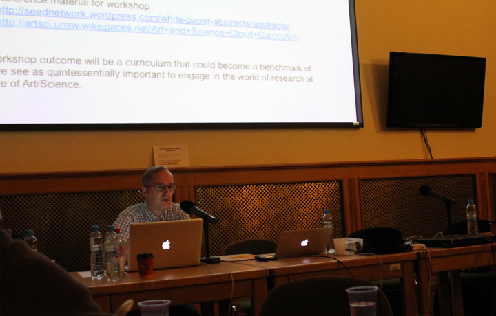 Ricardo Dal Farra's presentation on Developing Cloud Curriculum in Art and Science workshop
