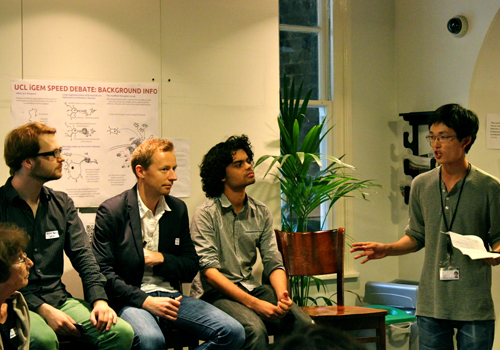 Speed Debate on Synthetic biology and Neuro-ethics at UCL