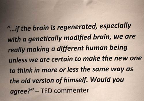 Speed Debate on Synthetic biology and Neuro-ethics at UCL