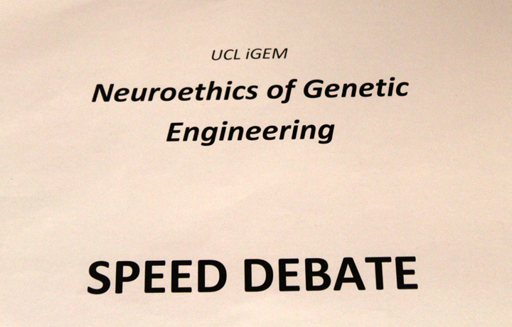 Speed Debate on Synthetic biology and Neuro-ethics