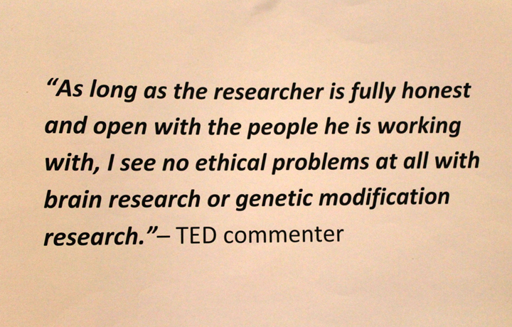 Speed Debate on Synthetic biology and Neuro-ethics