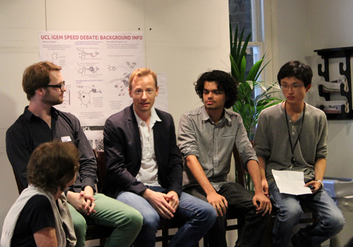 Speed Debate on Synthetic biology and Neuro-ethics at UCL