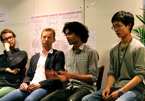 Speed Debate on Synthetic biology and Neuro-ethics at UCL