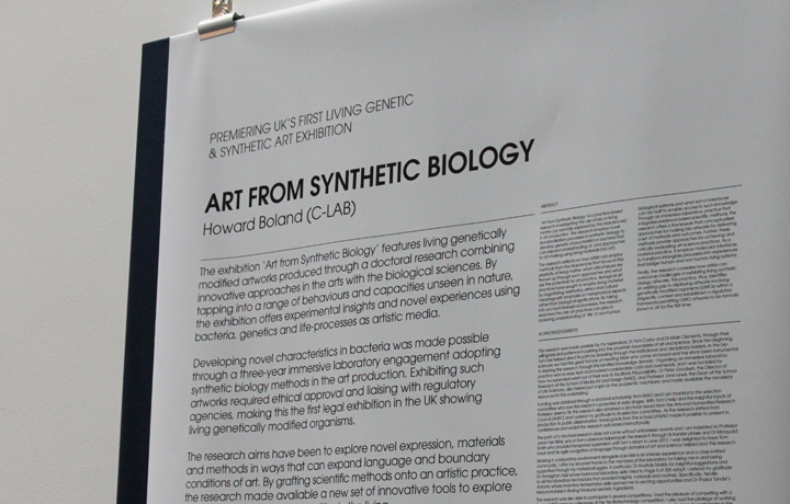 Poster Design for the exhibition by Inga Voldhaug and Colin Rivett