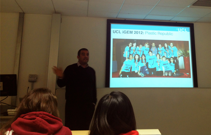 Dr Darren Nesbeth's talk on iGEM and BioBricks