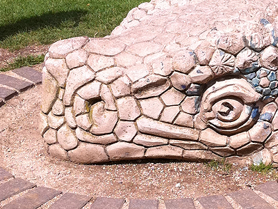 The Crystal Palace Dinosaurs' head, Synthesis, UCL, London, UK,2011