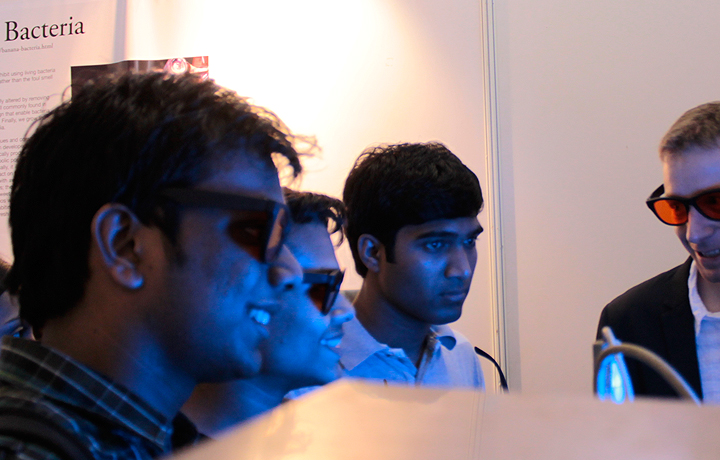 Seeing the light, IIT Bombay, Techfest, January 2012