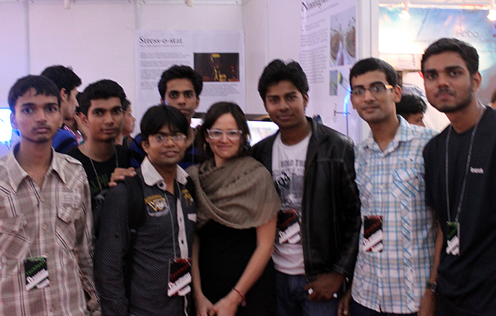 With Techfest coordinators, IIT Bombay, Techfest, January 2012