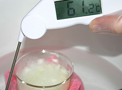 &copy; c-lab 2004, place into salty washing up liquid place in water bath