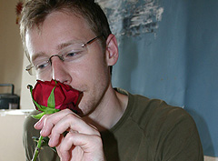 &copy; c-lab 2005, smelling the rose