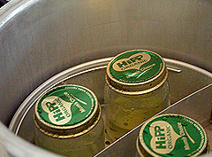 &copy; c-lab 2004, gel solution heated in pressure cooker