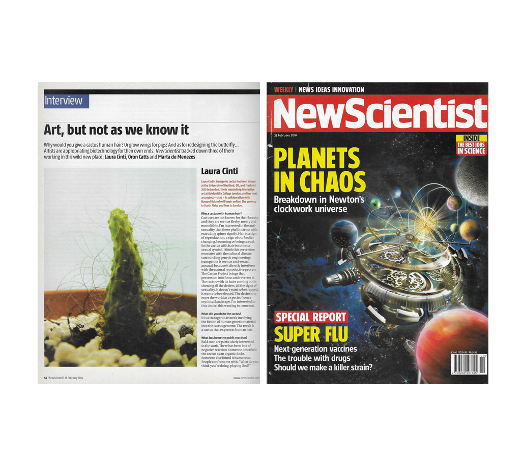 Art, But Not as We Know It, New Scientist, UK, p.44 - 47, 28 February 2004