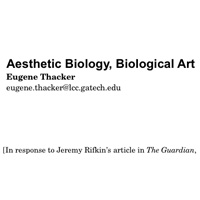 Aesthetic Biology, Biological Art