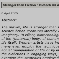 Biotech XX Artists Manipulate Life