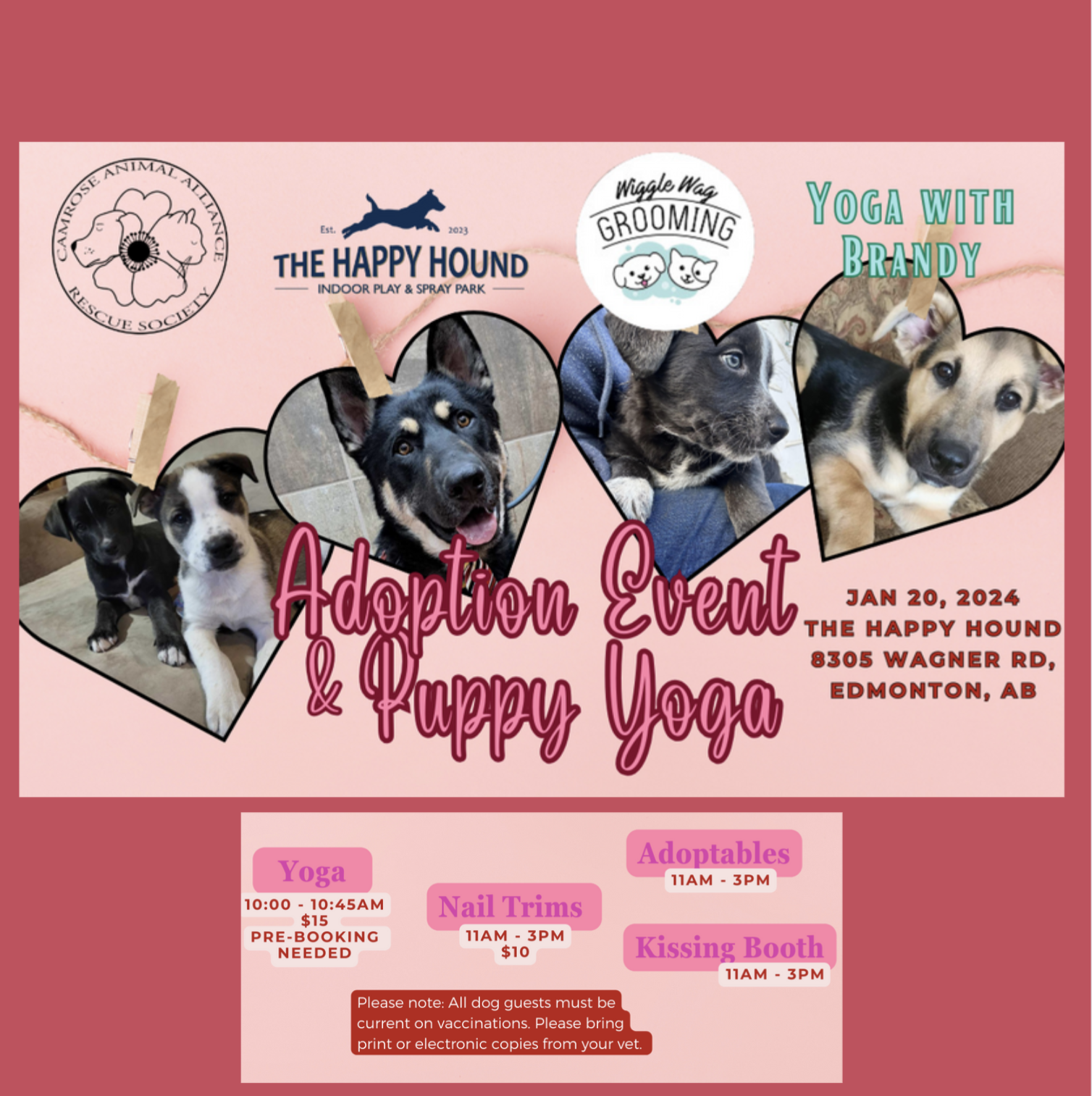 Adoption Event & Puppy Yoga