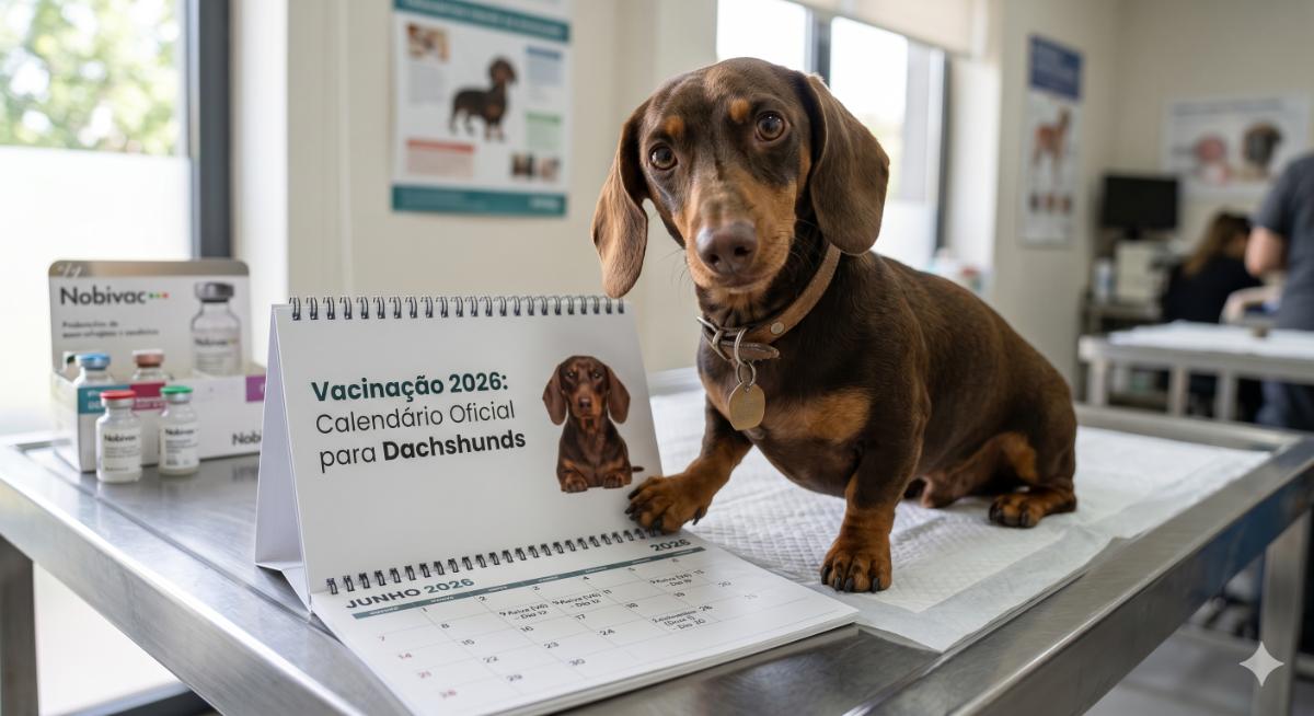 Vacinação 2026: Calendário Oficial para Dachshunds