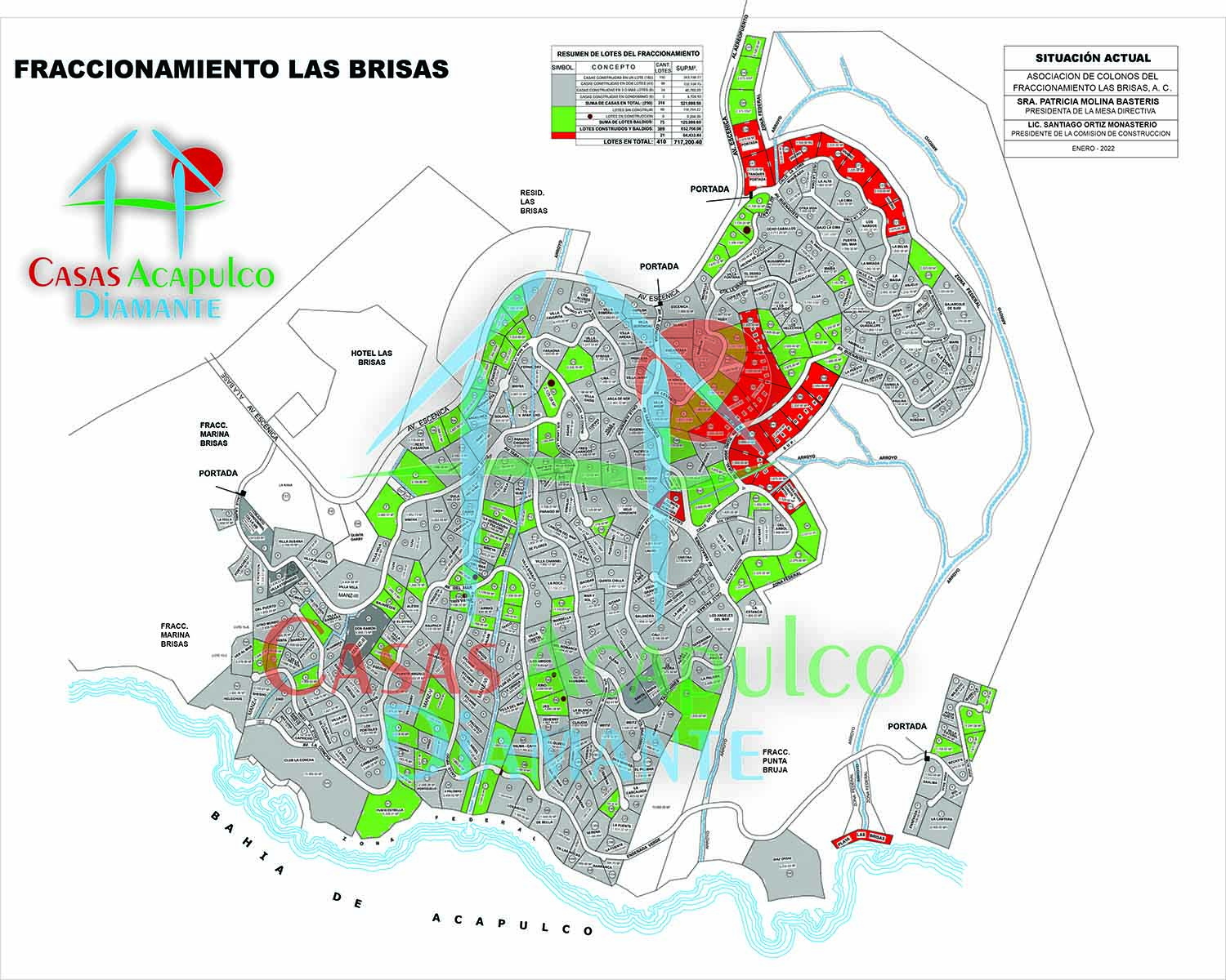 Fraccionamiento Las Brisas - Plano de sembrado 1