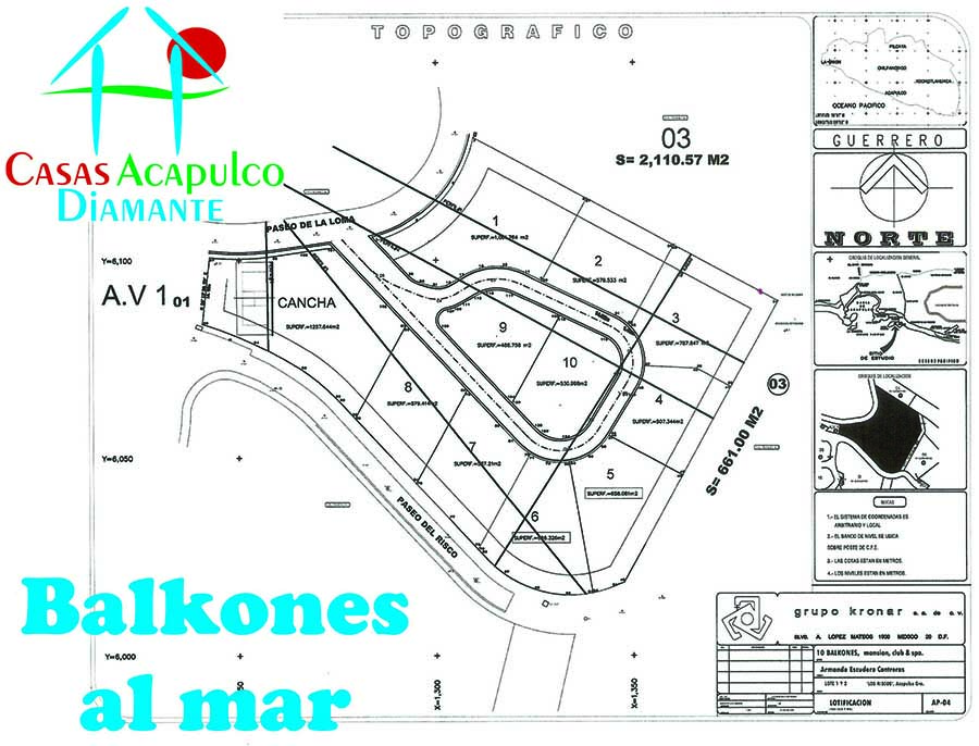 Balkones al mar - Acceso y lotificación 5