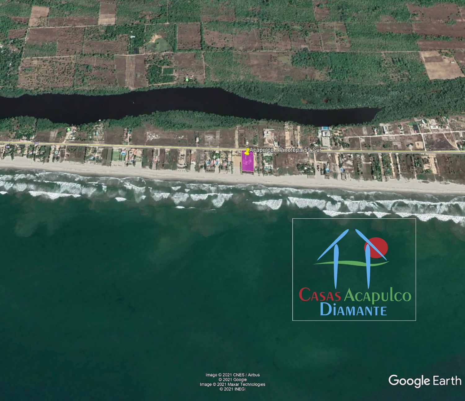 Terreno Barra Vieja Pinotepa 59 Sur - Vista aérea 8