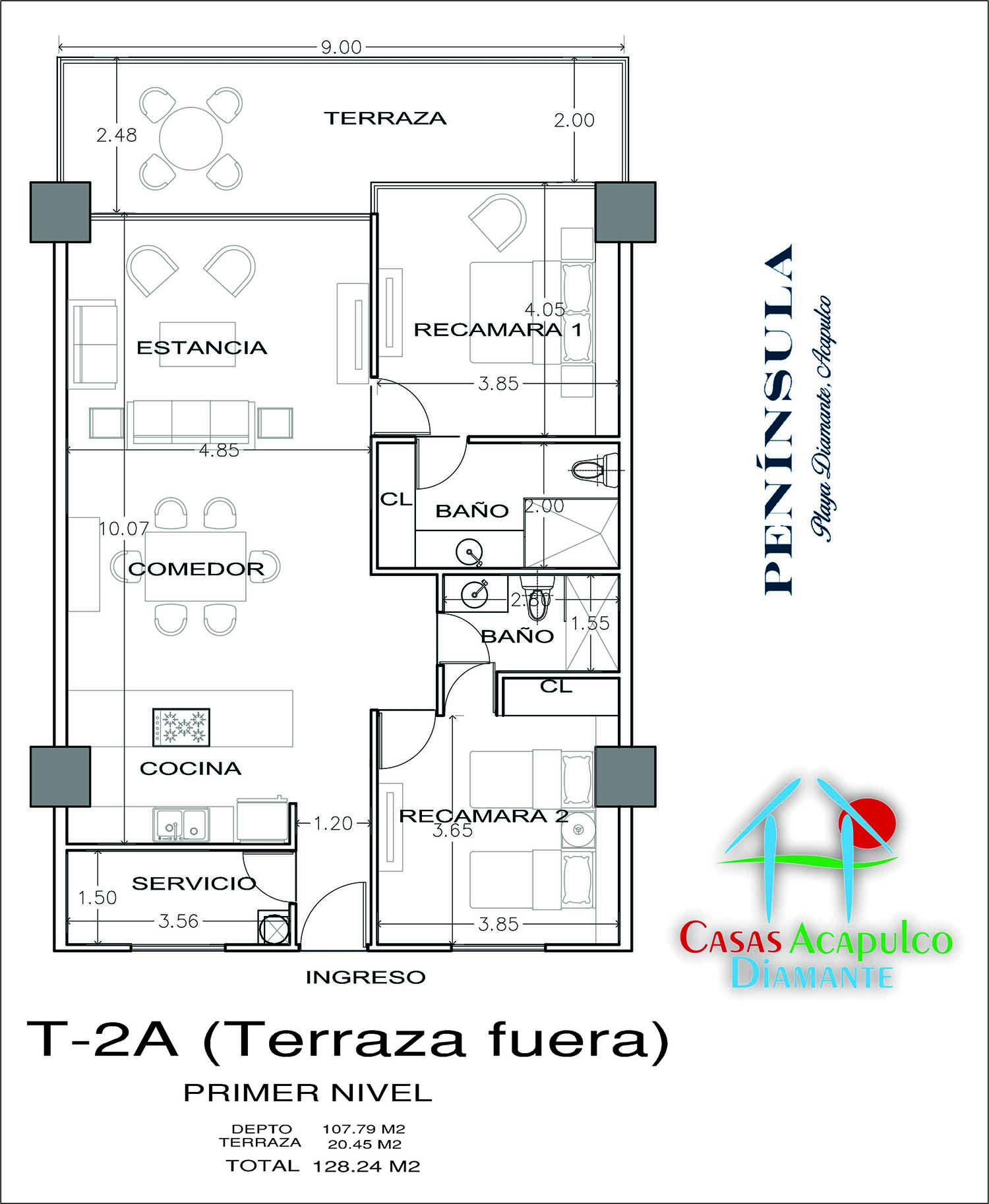 Península Loft 122 - Plano 1