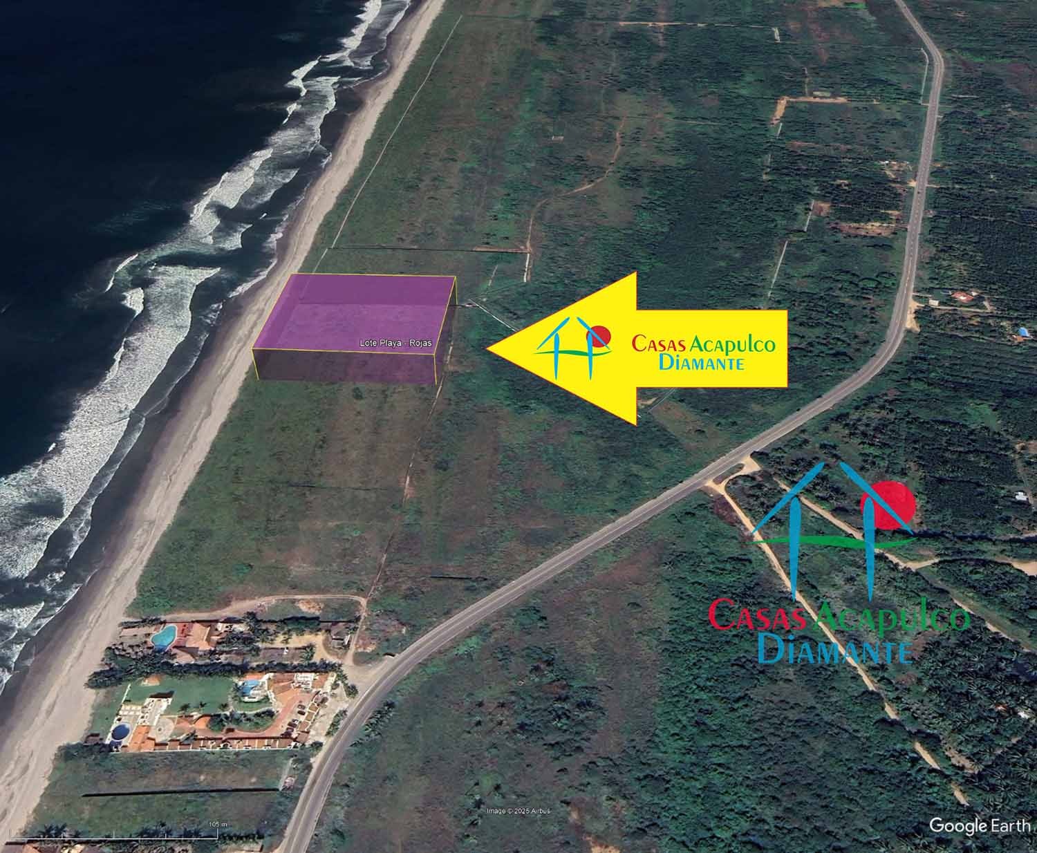 Terreno Playa Encantada Lote de playa Rojas